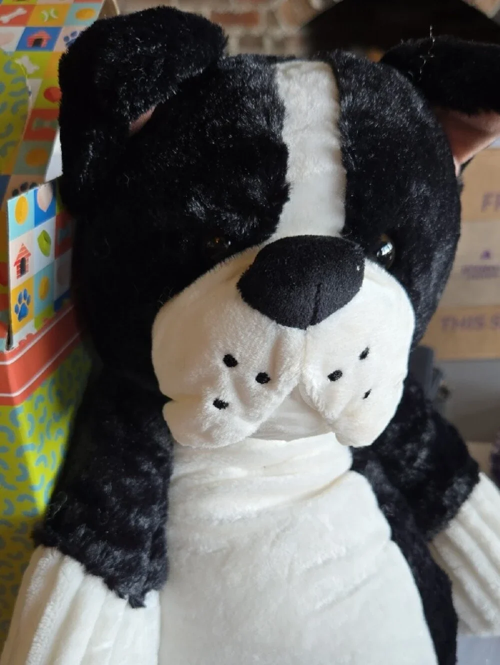 Scentsy Frankie French Bulldog Plush Toy - Black, White